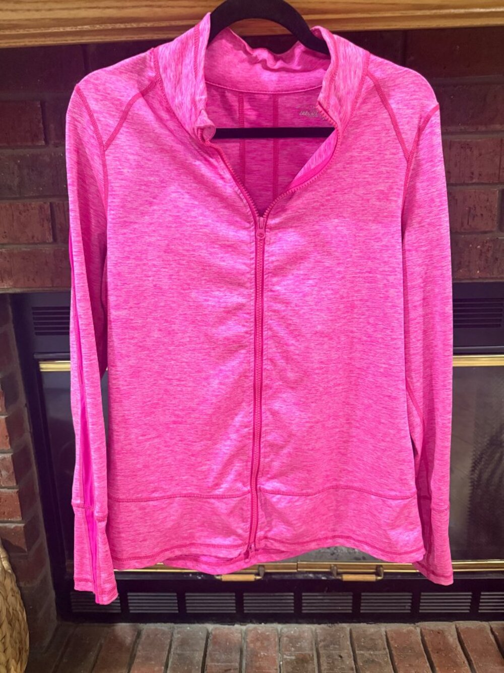 Athletic Pink Full-Zip Jacket Women's Size M